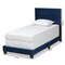Baxton Studio Tamira Modern and Contemporary Glam Navy Blue Velvet Fabric Twin Size Panel Bed 183-11274-Zoro - alternate 5